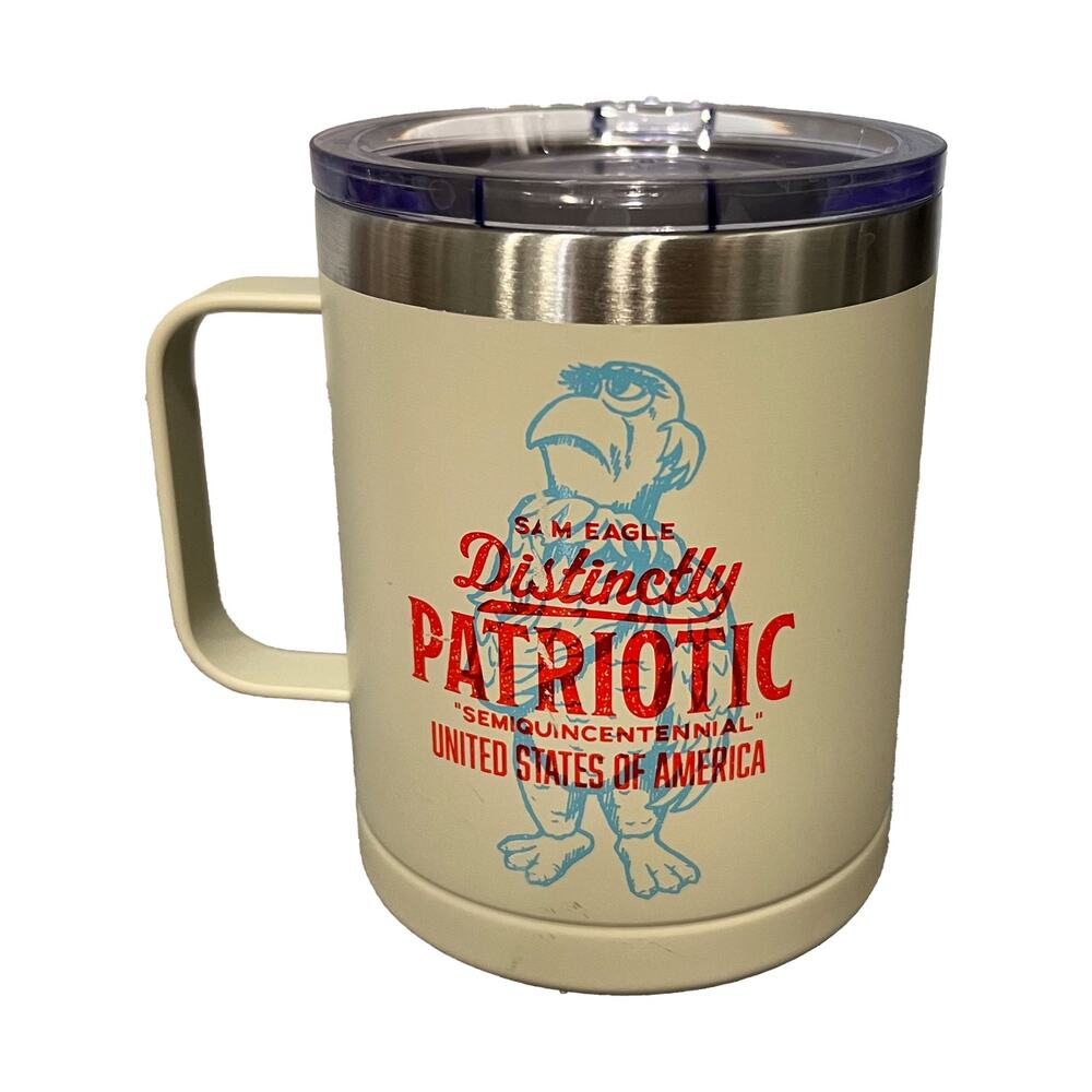 Disney Parks Sam Eagle Semiquincentennial Patriotic Stainless Steel Coffee Mug